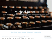 Tablet Screenshot of michaelreneau.com